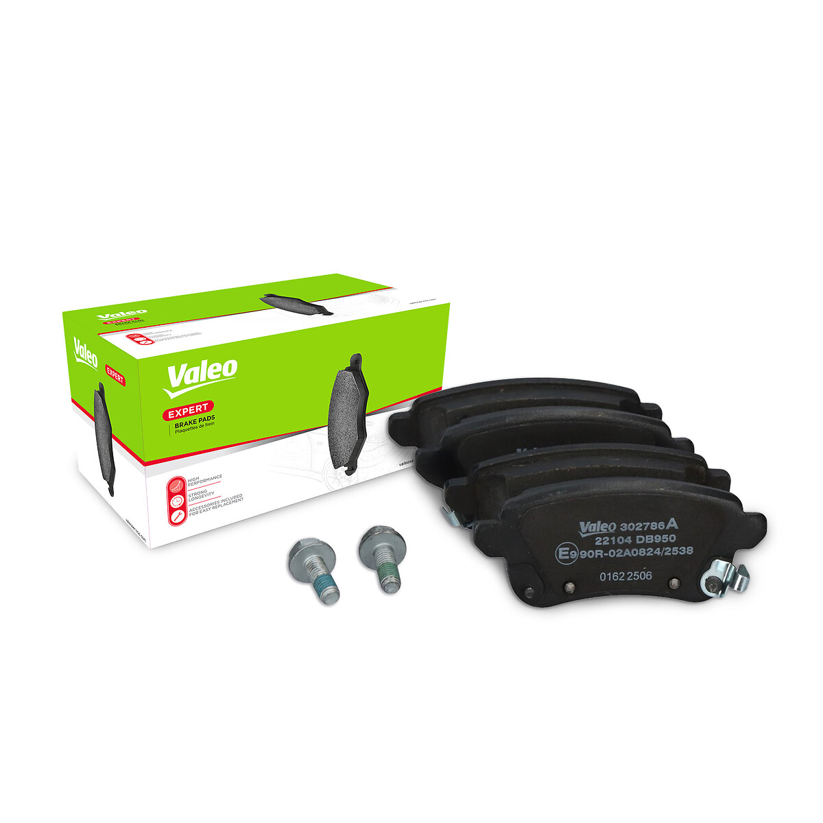 Jeu de 4 plaquettes de frein VALEO ref. 302786A